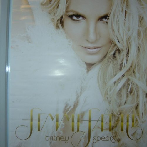 Britney Spears-Femme Fatale CD Hong Kong Promo Poster