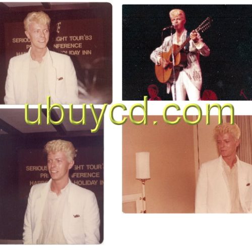 David Bowie - Live In Hong Kong 1983 + Promo 4 R Photo X 4 Rare & New