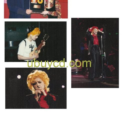 Cyndi Lauper-Live In Hong Kong 80's Photo 3R SizeX 4  Rare & New