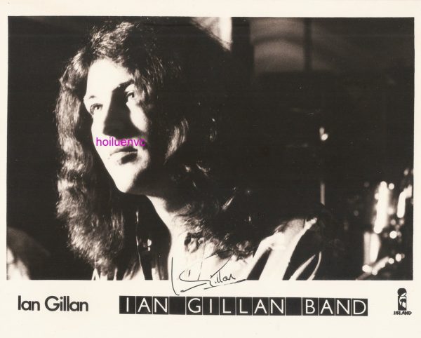 Deep Purple Ian Gillan - Autographed Promo Photo Reprint A 4 Size Rare