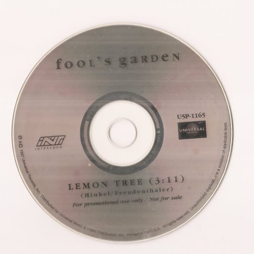 Fool_s_Garden-Lemon_Tree_Promo_CD_Single_1__53471.jpg Fool's Garden-Lemon Tree Promo CD Single Rare