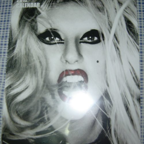 LADY GAGA BORN THIS WAY 2012 UK WALL CALENDAR(New & Sealed)