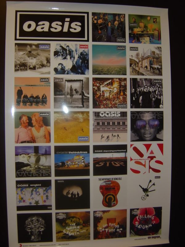 Oasis - CD Collection Hong Kong Promo Poster 26 Covers(New & Rare)