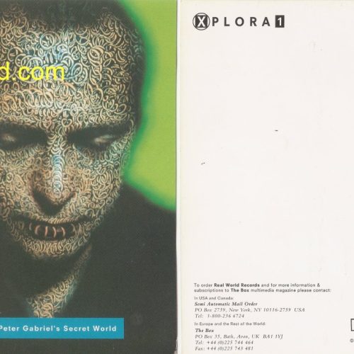 Peter Gabriel-Hong Kong Promotion Trip 90's Autographed Postcard Original Reprint 4 R Size Rare