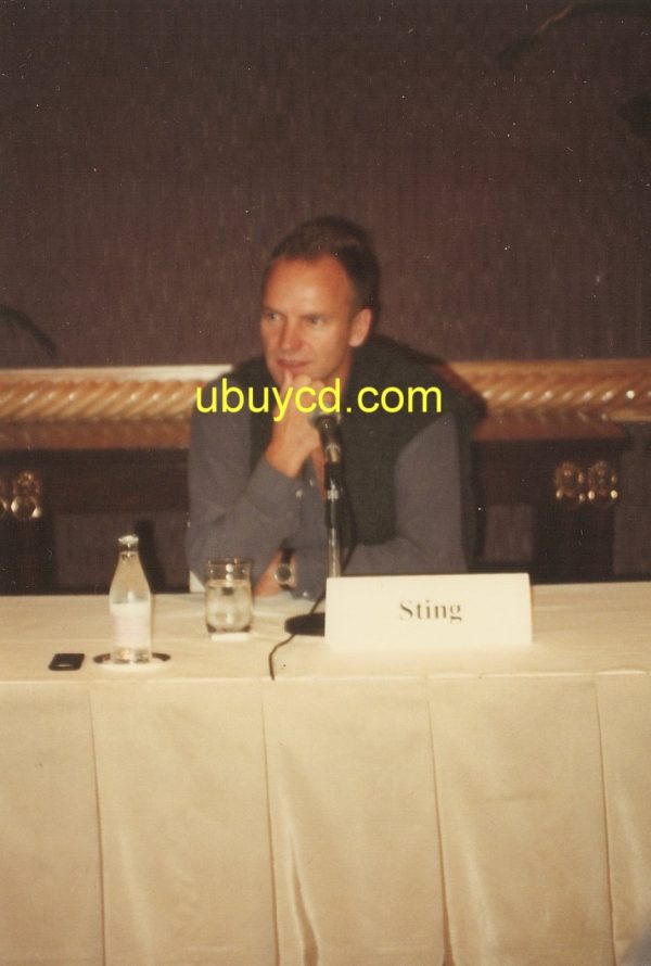 Sting In Hong Kong 90s  Promo  4 R Photo  Rare & New