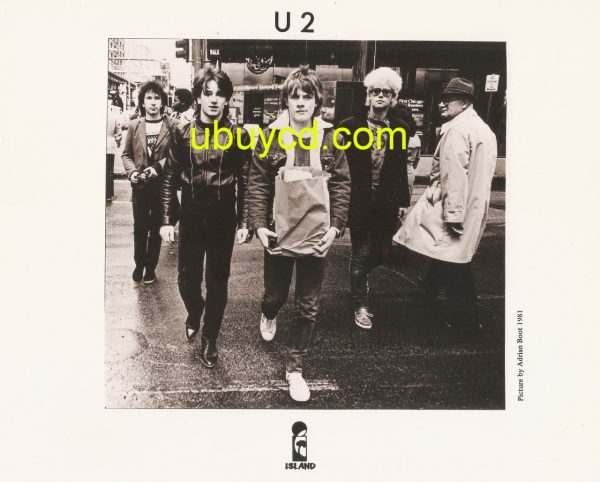 U2 1981 Promo Photo A 4(12 R) Size Rare & New